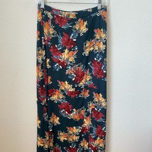 Anthropologie Paper Crown Floral Maxi Skirt